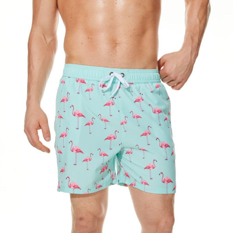 Men's Fashion Boxer Loose Casual Print Beach Pants