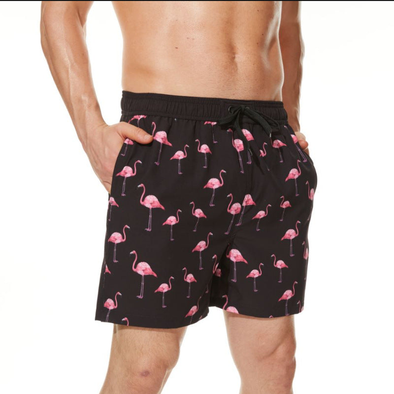 Men's Fashion Boxer Loose Casual Print Beach Pants